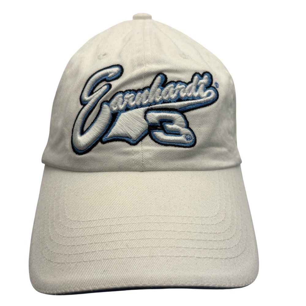 Vintage Dale Earnhardt #3 Chase Authentics Strapback Hat White NASCAR Racing